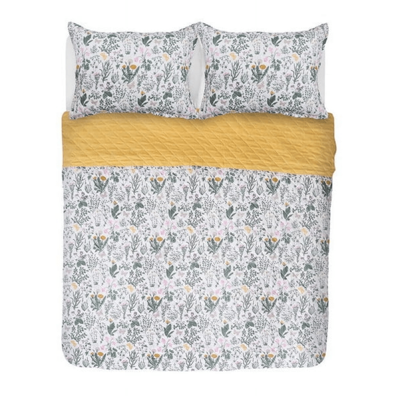Quilt 1.5 Plazas Cosido Oliva-2