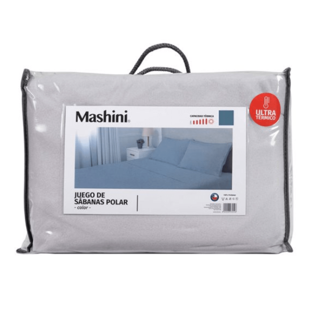 Sábana Polar Estampada 1.5 Plazas Gris-2
