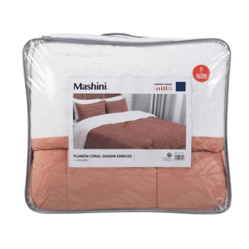 Plumón Coral Emboss 1.5 Plazas Coral-4
