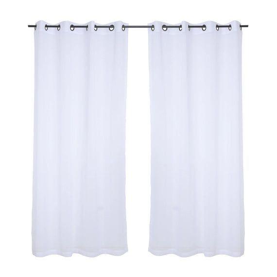 Cortina Velo Lino Argolla Blanca-0