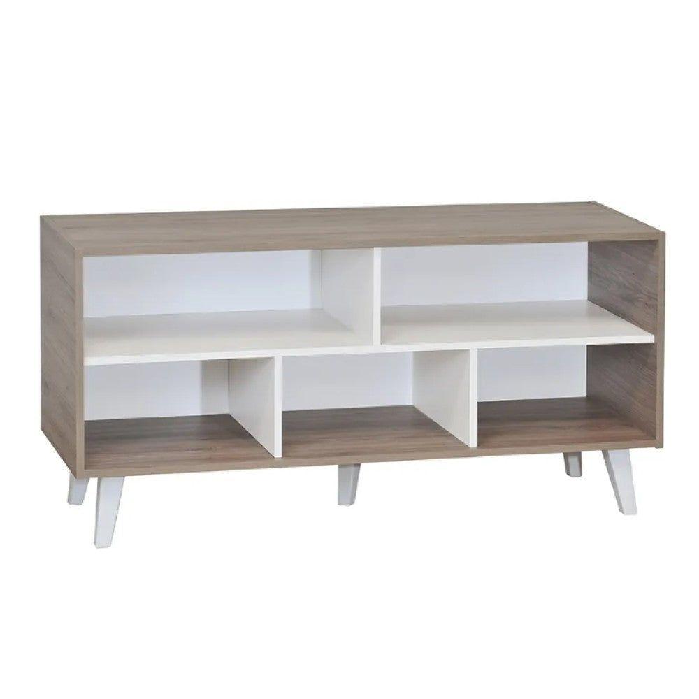 Rack Tv Luisiana Roble Santana/Blanco-0