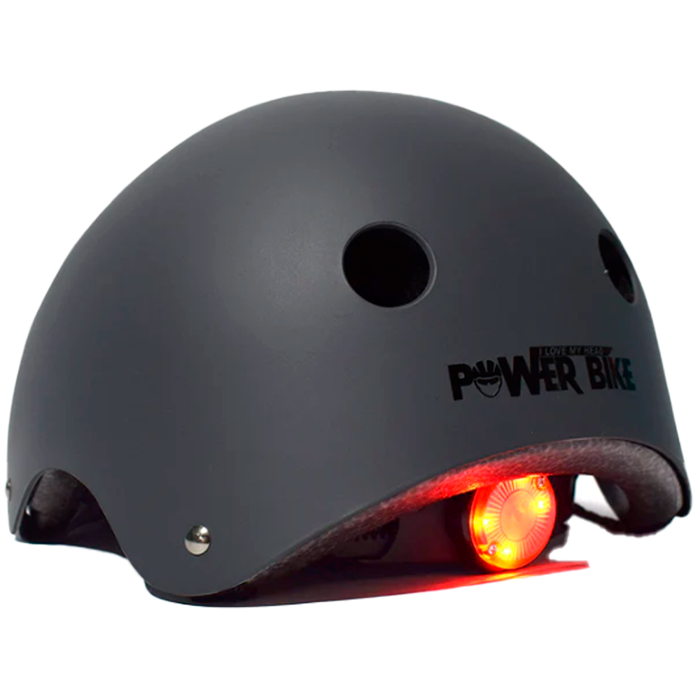 Casco Urbano con Luz Gris Talla M-3