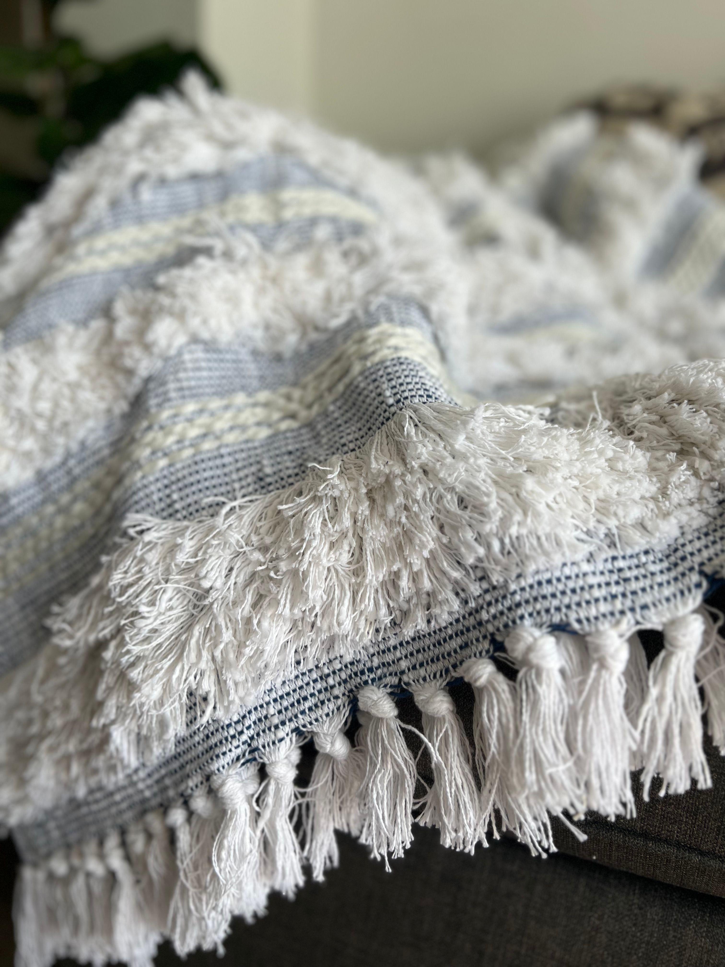 Manta azul 100% Algodón-2