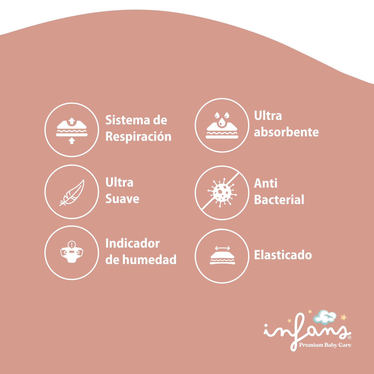 Pañal Infans Super Premium Talla L 8x30u 240u-3