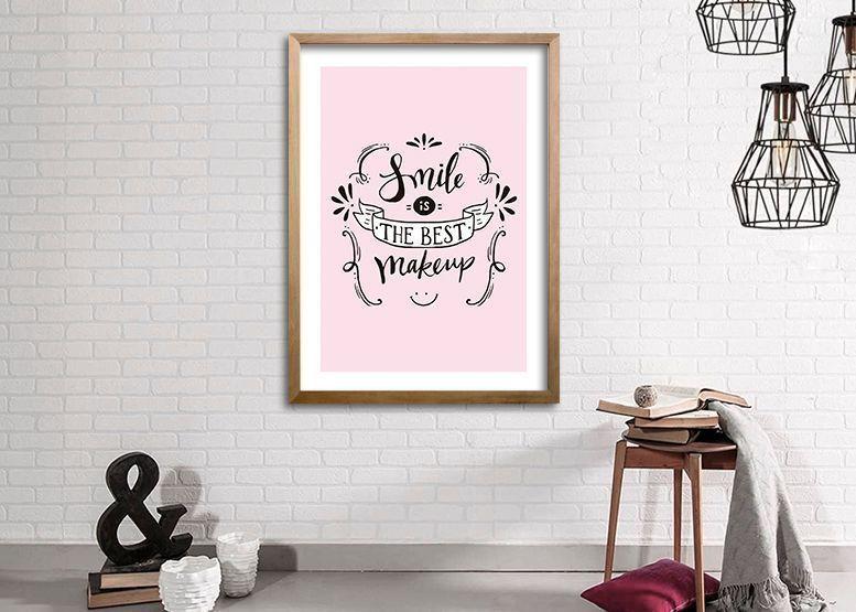 Cuadro 70x50 cm ilustración Sonrie-1