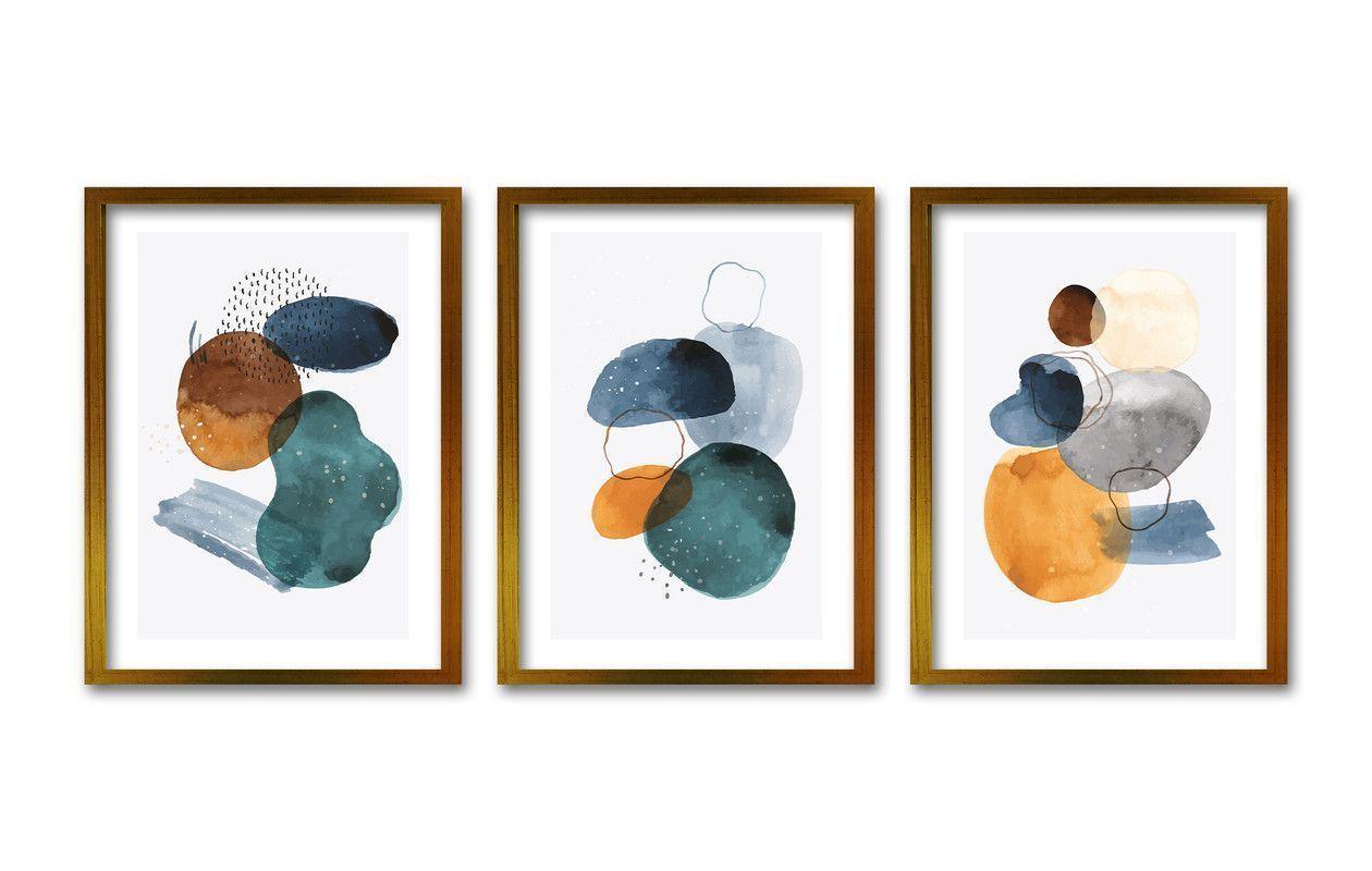 Cuadro Trio Dorado 40x30cms Pierre-0