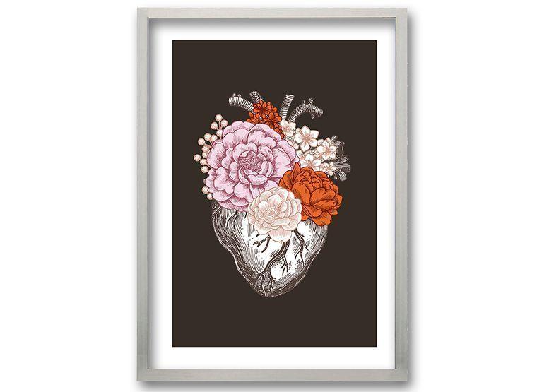 Cuadro 40x30 cm ilustración Flor de vida-0