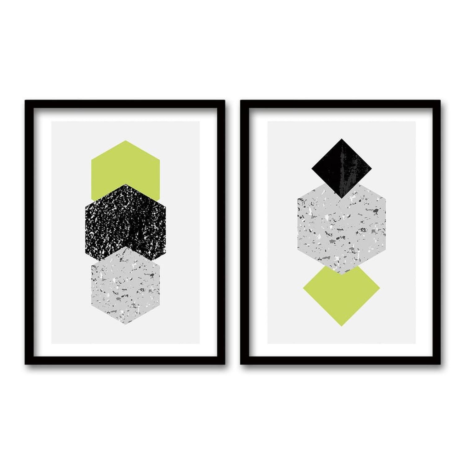 Cuadro Duo Negro Lima - 70x50 cm-0