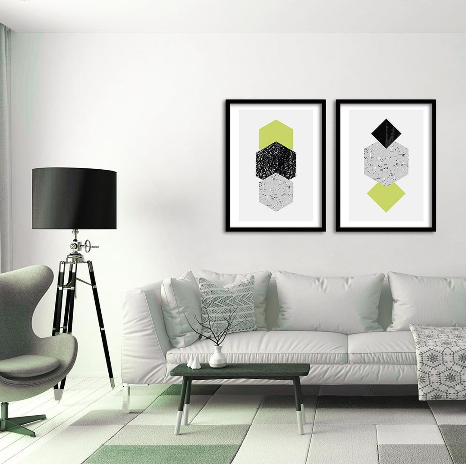 Cuadro Duo Negro Lima - 70x50 cm-1