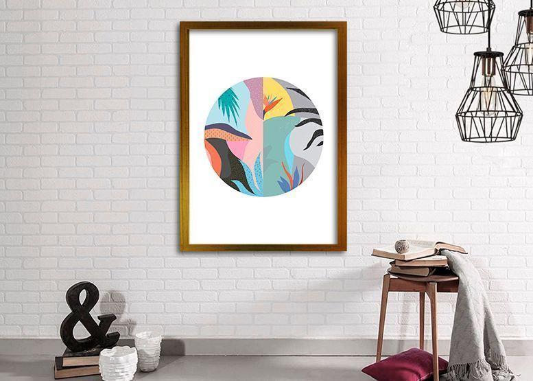 Cuadro 50x35 cm ilustración Arte circular-1