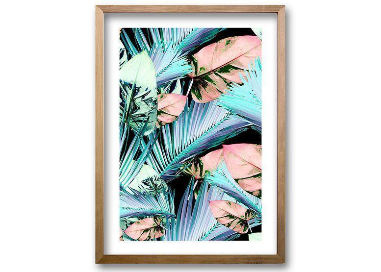 Cuadro 50x35 cm ilustración Palmas-0