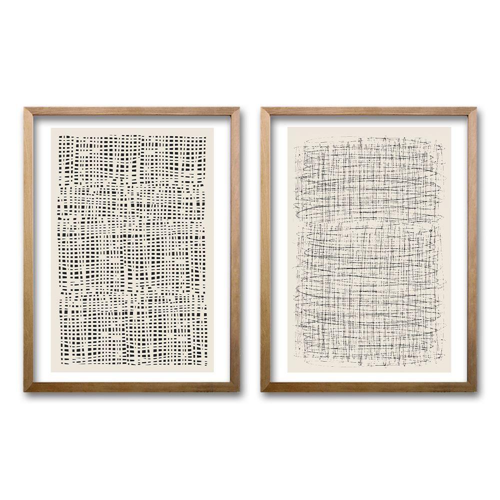 Cuadro Duo Danza de Tramas 70x50 CM-0