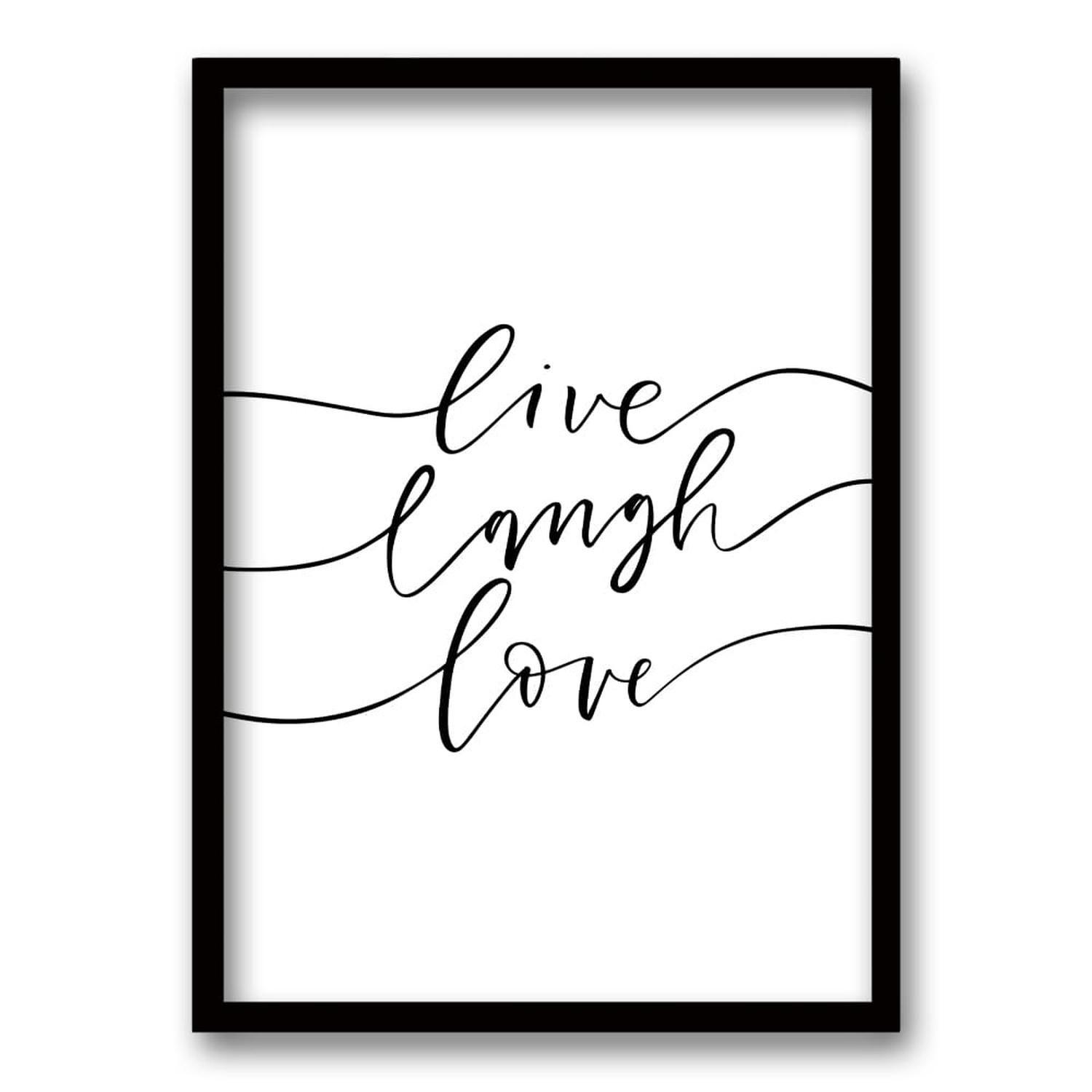 Cuadro Live, Laugh, Love-0
