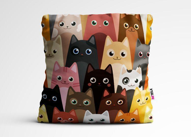 Cojin 45x45 cm ilustración Gatitos-0