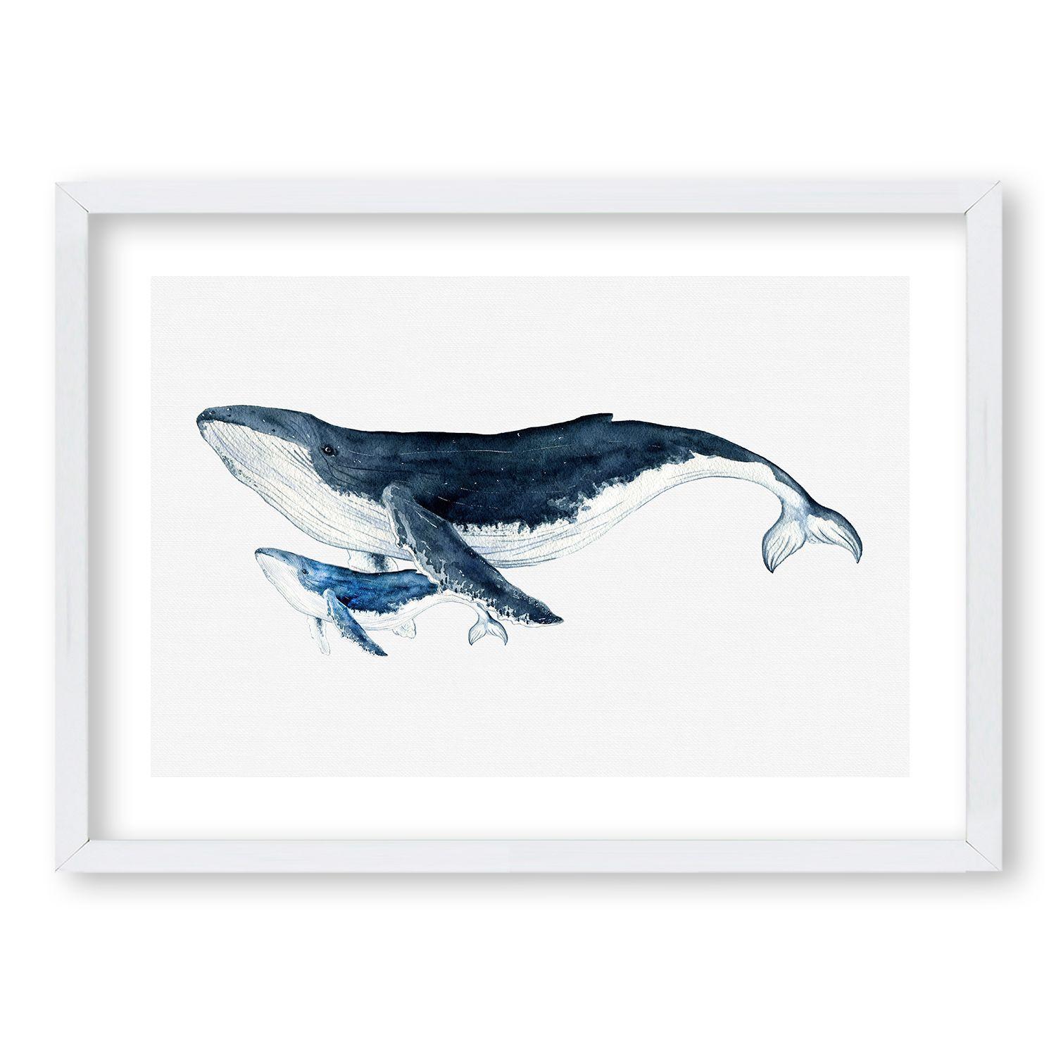 Cuadro Ballena Madre 70x50 CM-0
