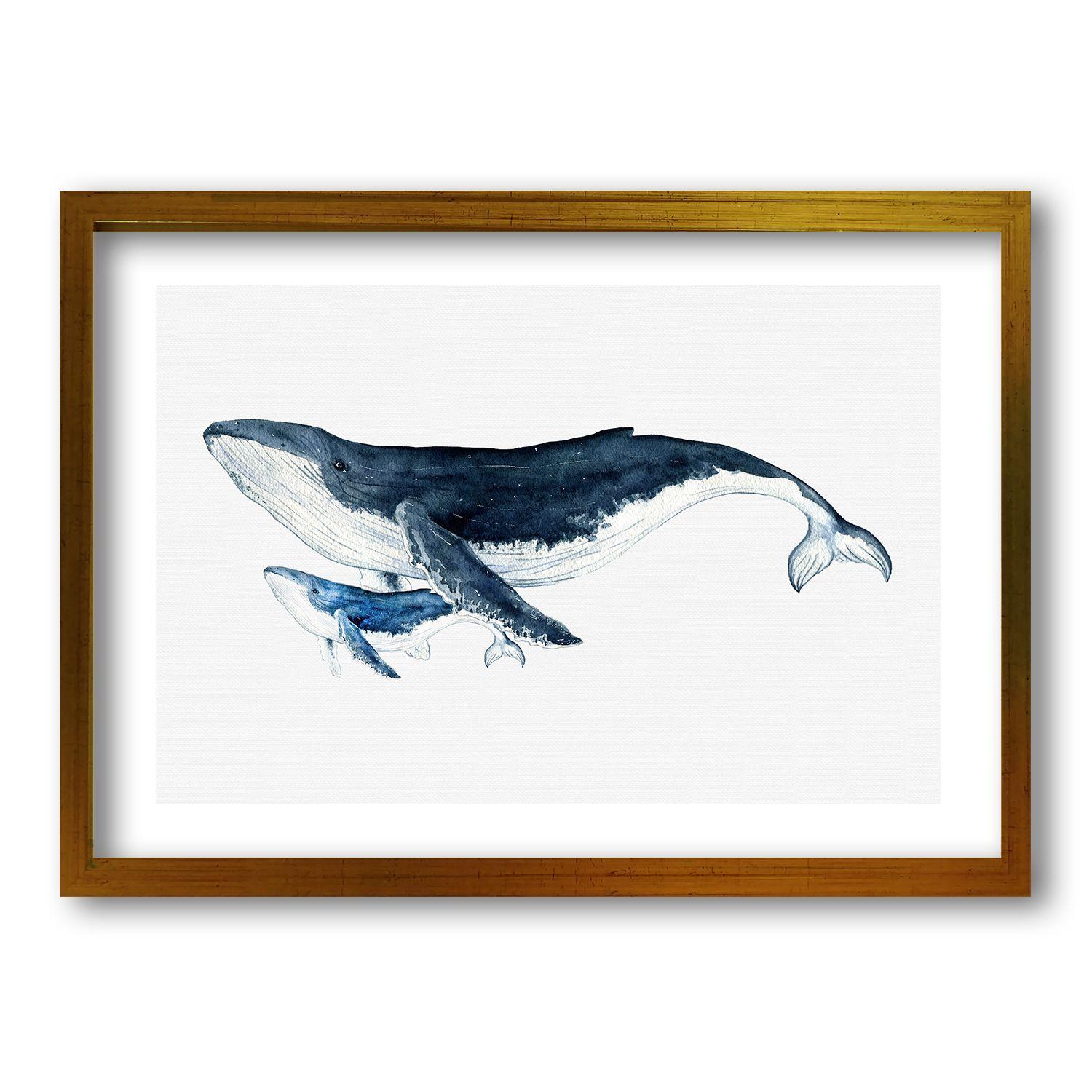 Cuadro Ballena Madre 70x50 CM-0