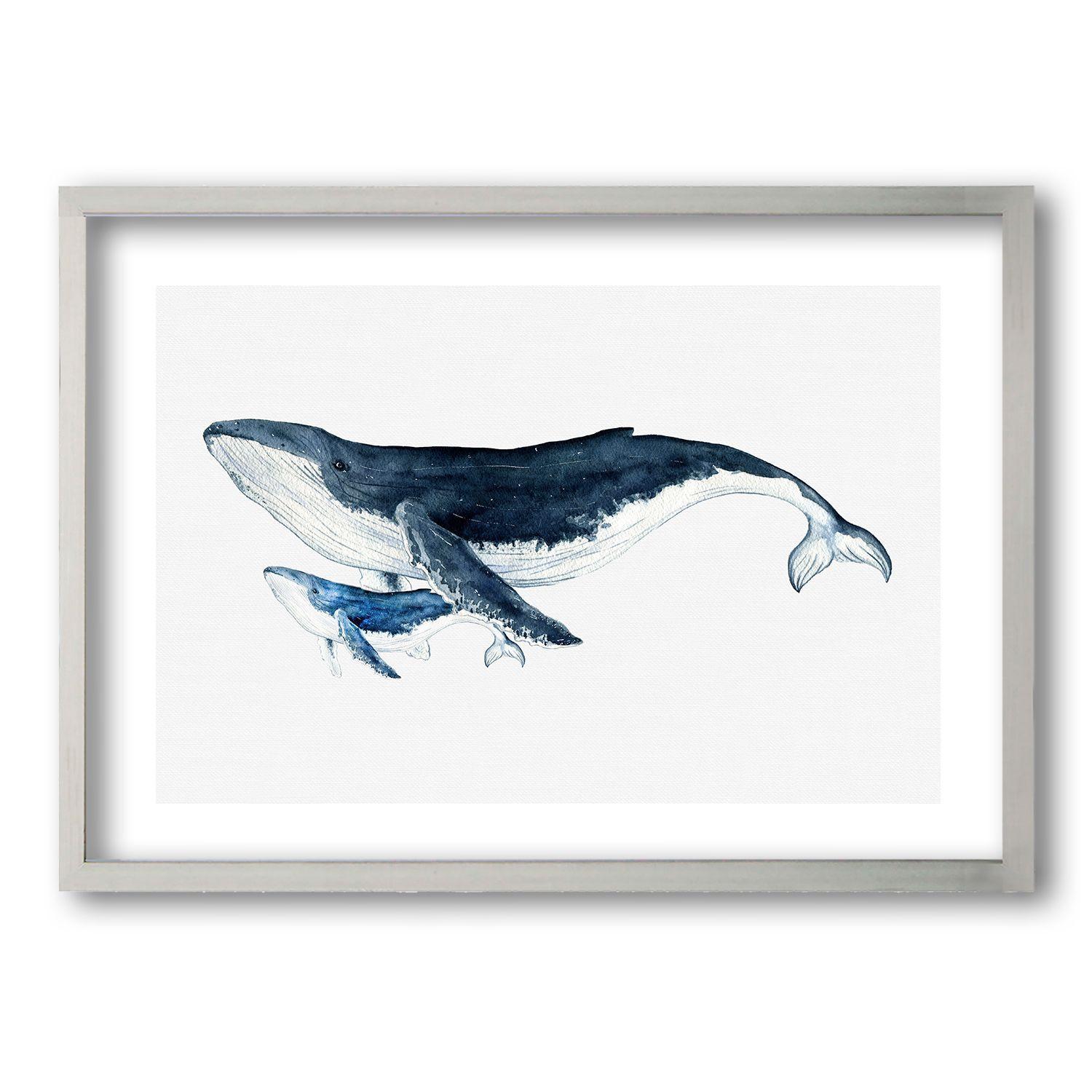 Cuadro Ballena Madre 70x50 CM-0