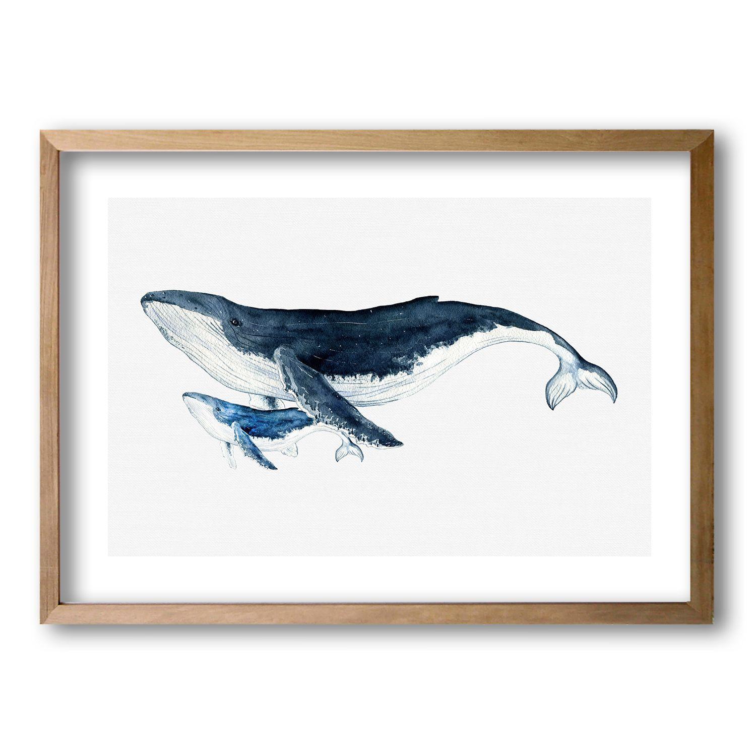 Cuadro Ballena Madre 70x50 CM-0