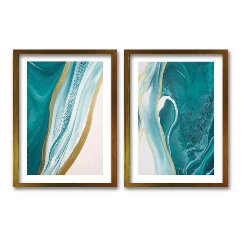 Cuadro Duo Dorado 40x30cms Calipso Gold-0