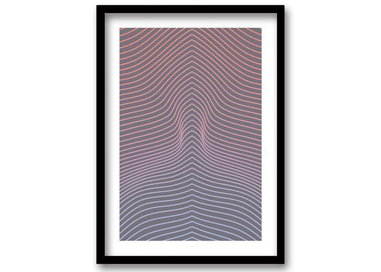 Cuadro 70x50 cm ilustración Ilusión lineal-0