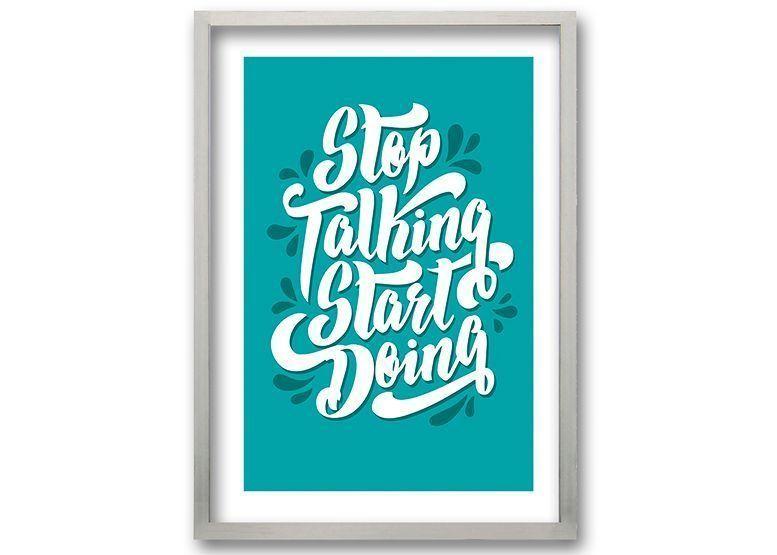 Cuadro 50x35 cm ilustración Empieza ahora-0