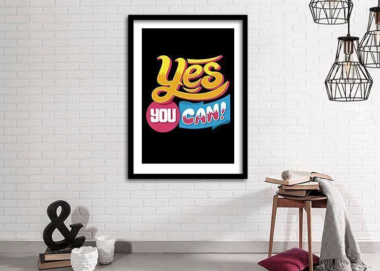 Cuadro 50x35 cm ilustración Tu puedes-1