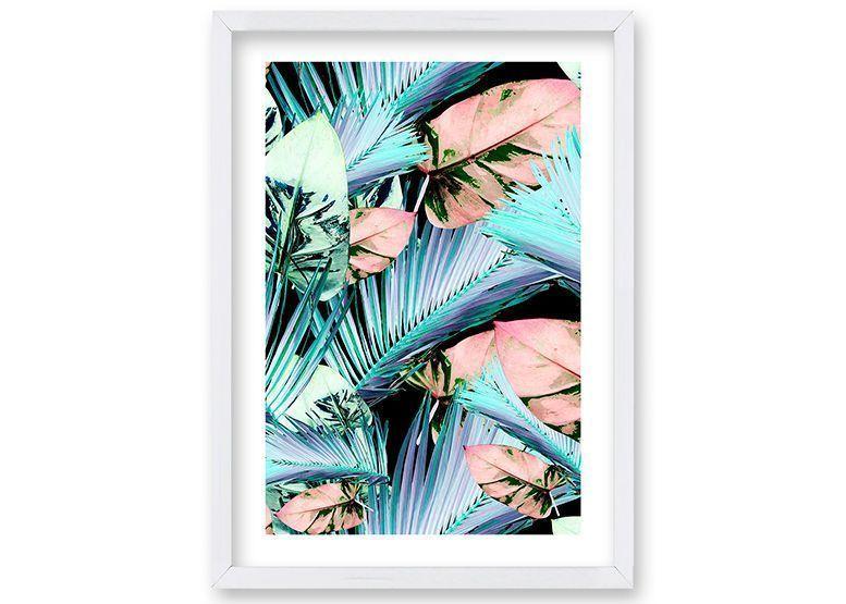 Cuadro 50x35 cm ilustración Palmas-0