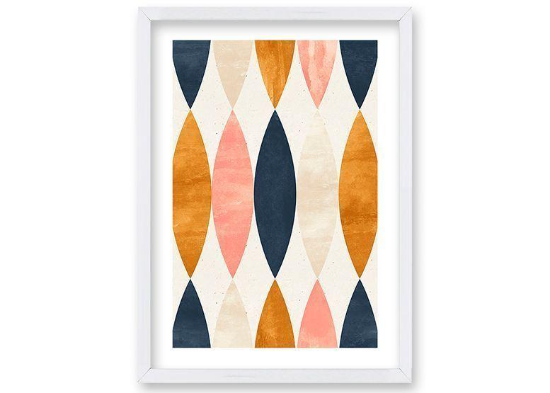 Cuadro 50x35 cm ilustración Patron pluma-0