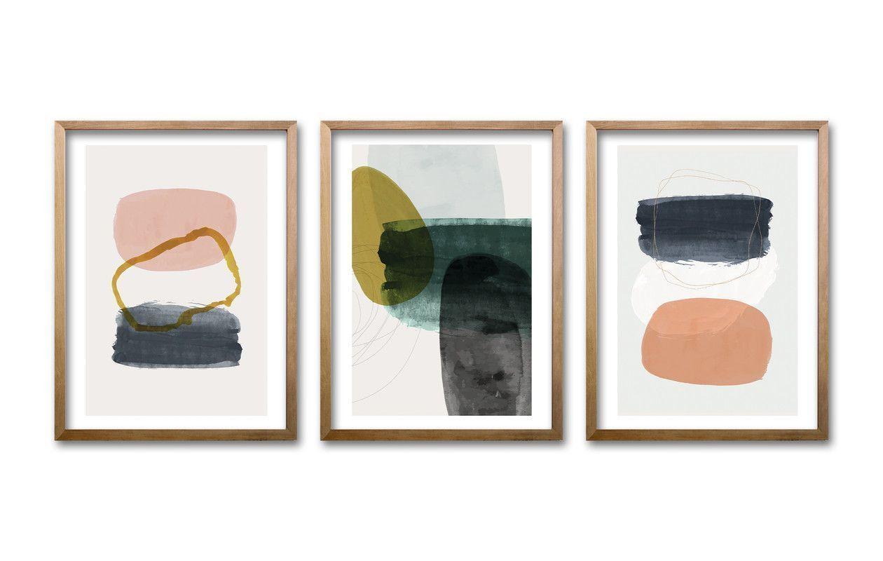 Cuadro Trio Madera 40x30cms Cir-0