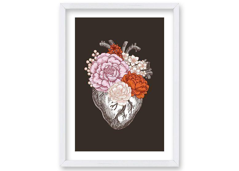 Cuadro 40x30 cm ilustración Flor de vida-0