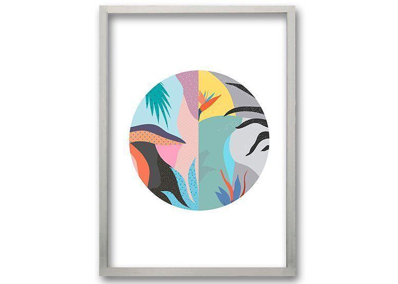 Cuadro 50x35 cm ilustración Arte circular-0