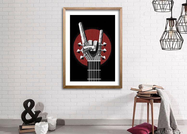 Cuadro 50x35 cm ilustración You rock-1