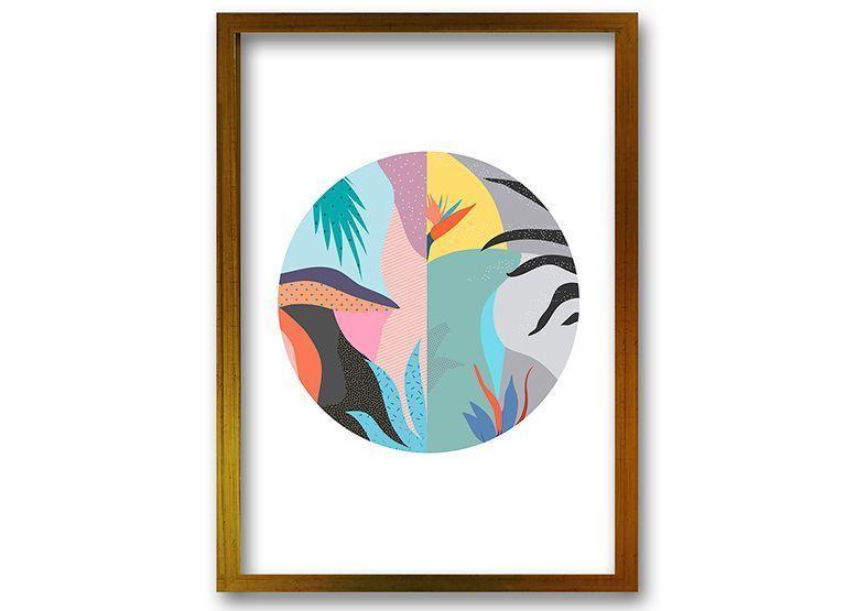 Cuadro 70x50 cm ilustración Arte circular-0