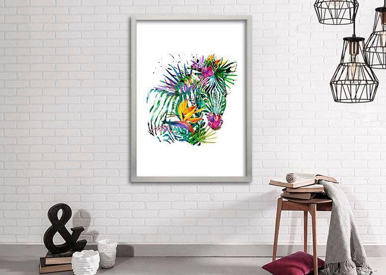 Cuadro ilustración Color zebra - 50x35 cm-1