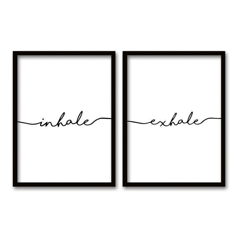 Cuadro Duo Negro 40x30cms Inhale-0