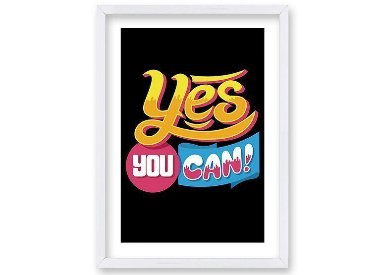 Cuadro 40x30 cm ilustración Tu puedes-0