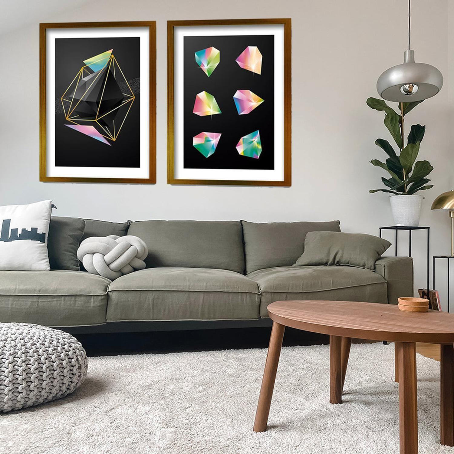 Cuadro Duo Dorado Diamonds-1