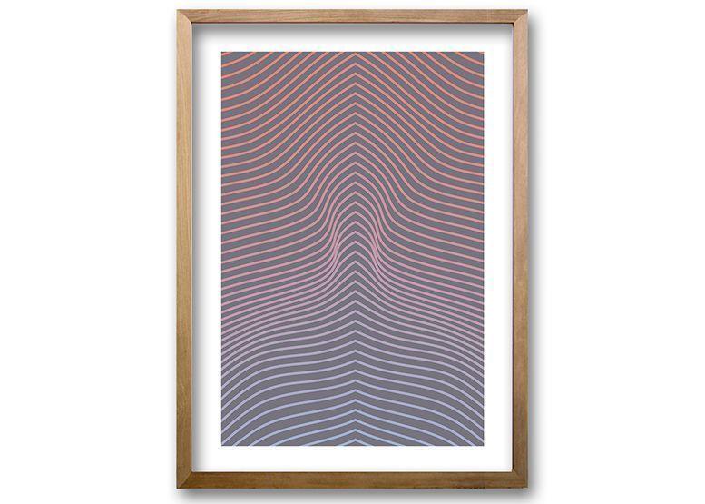 Cuadro 40x30 cm ilustración Ilusión lineal-0