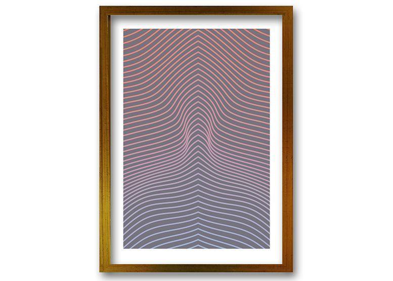 Cuadro 70x50 cm ilustración Ilusión lineal-0