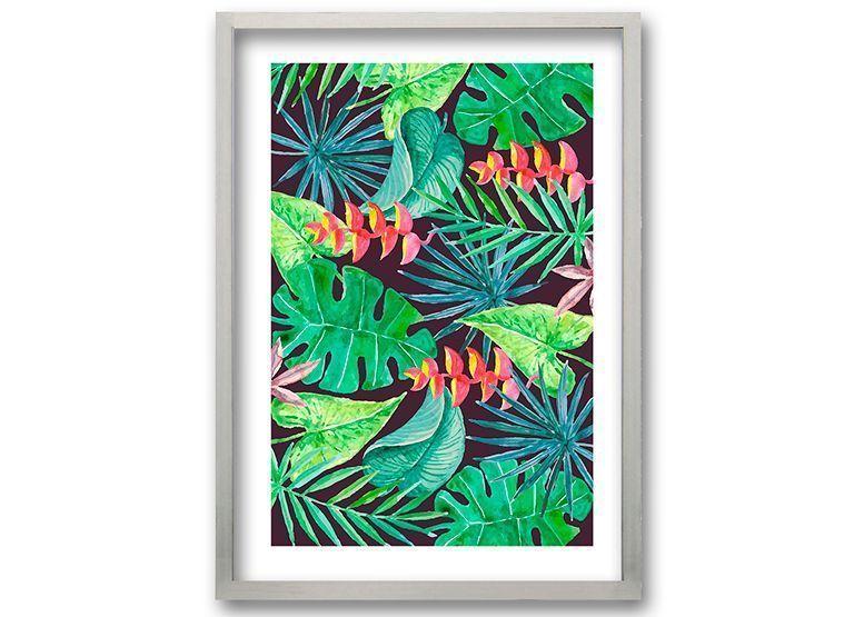 Cuadro ilustración Vista verde - 70x50 cm-0