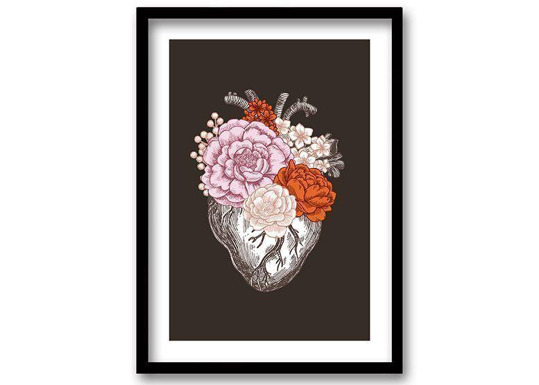 Cuadro 70x50 cm ilustración Flor de vida-0