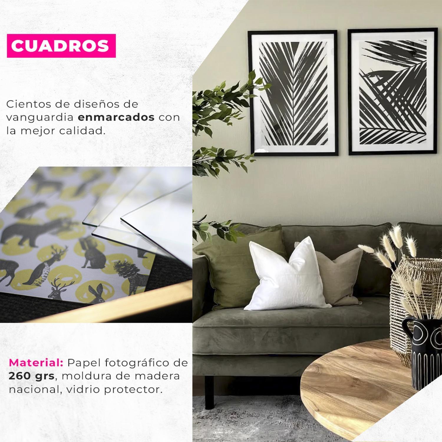 Cuadro Duo Plateado Bleu - 40x30 cm-2