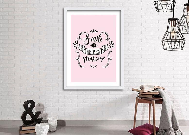 Cuadro 70x50 cm ilustración Sonrie-1