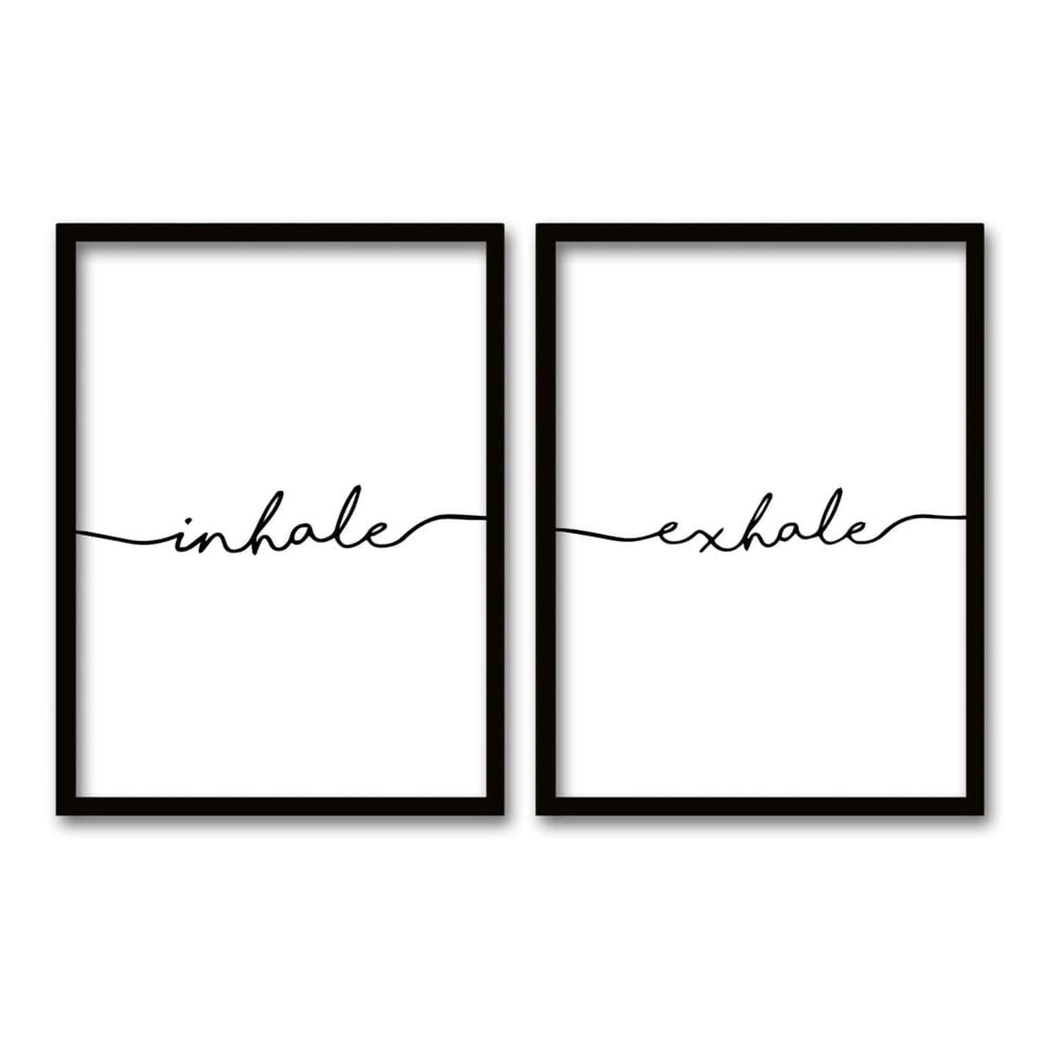 Cuadro Duo Negro Inhale-0