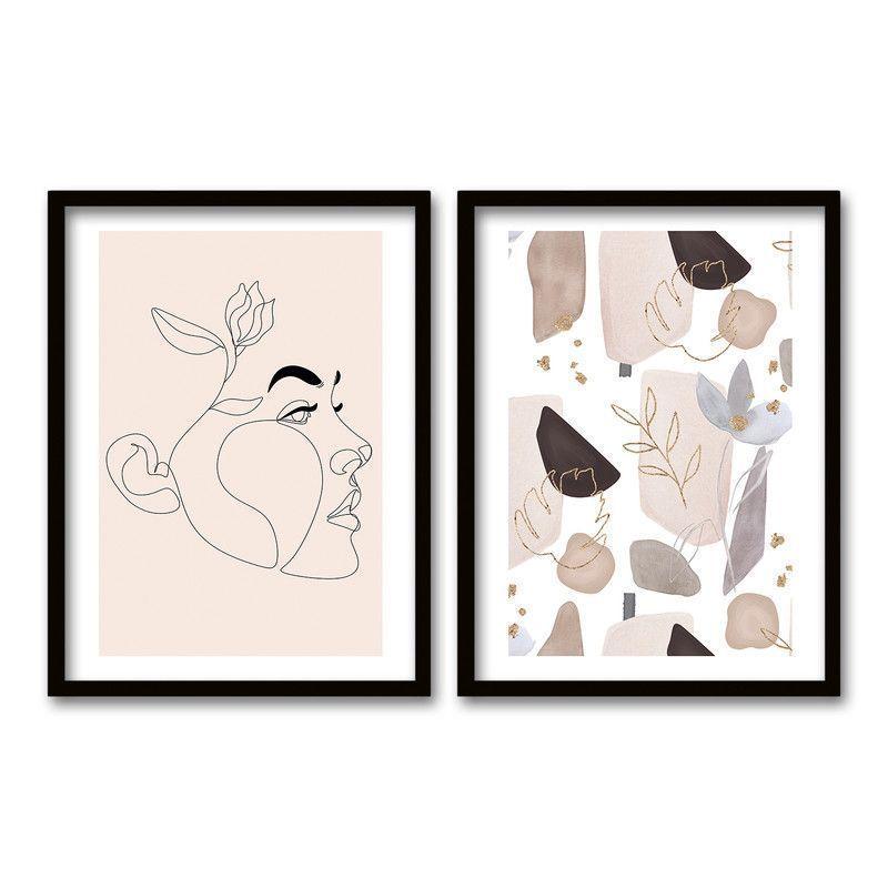 Cuadro Duo Negro 70x50cms Nude-0