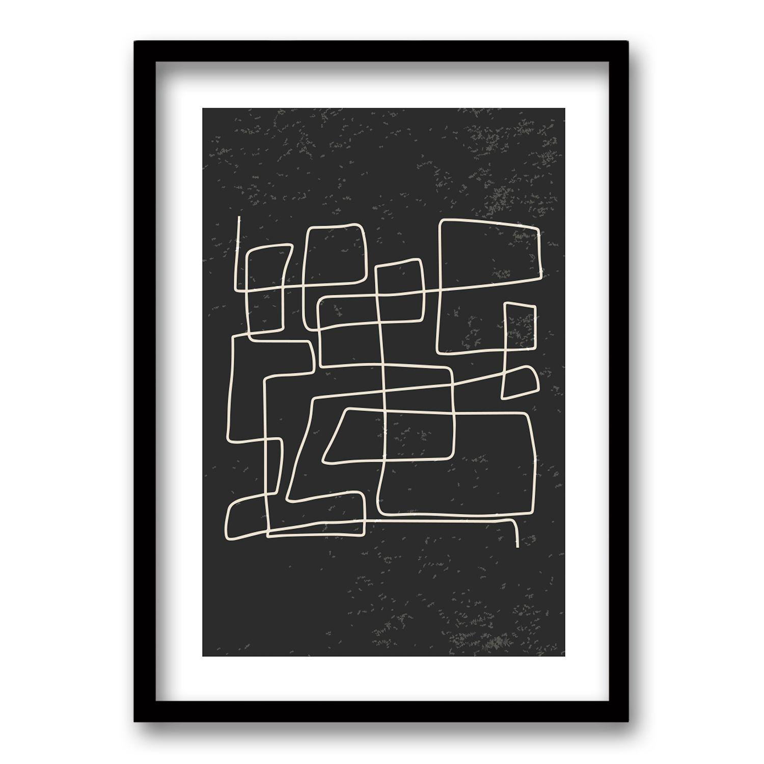 Cuadro Laberinto Fragmentado lll 70x50 CM-0