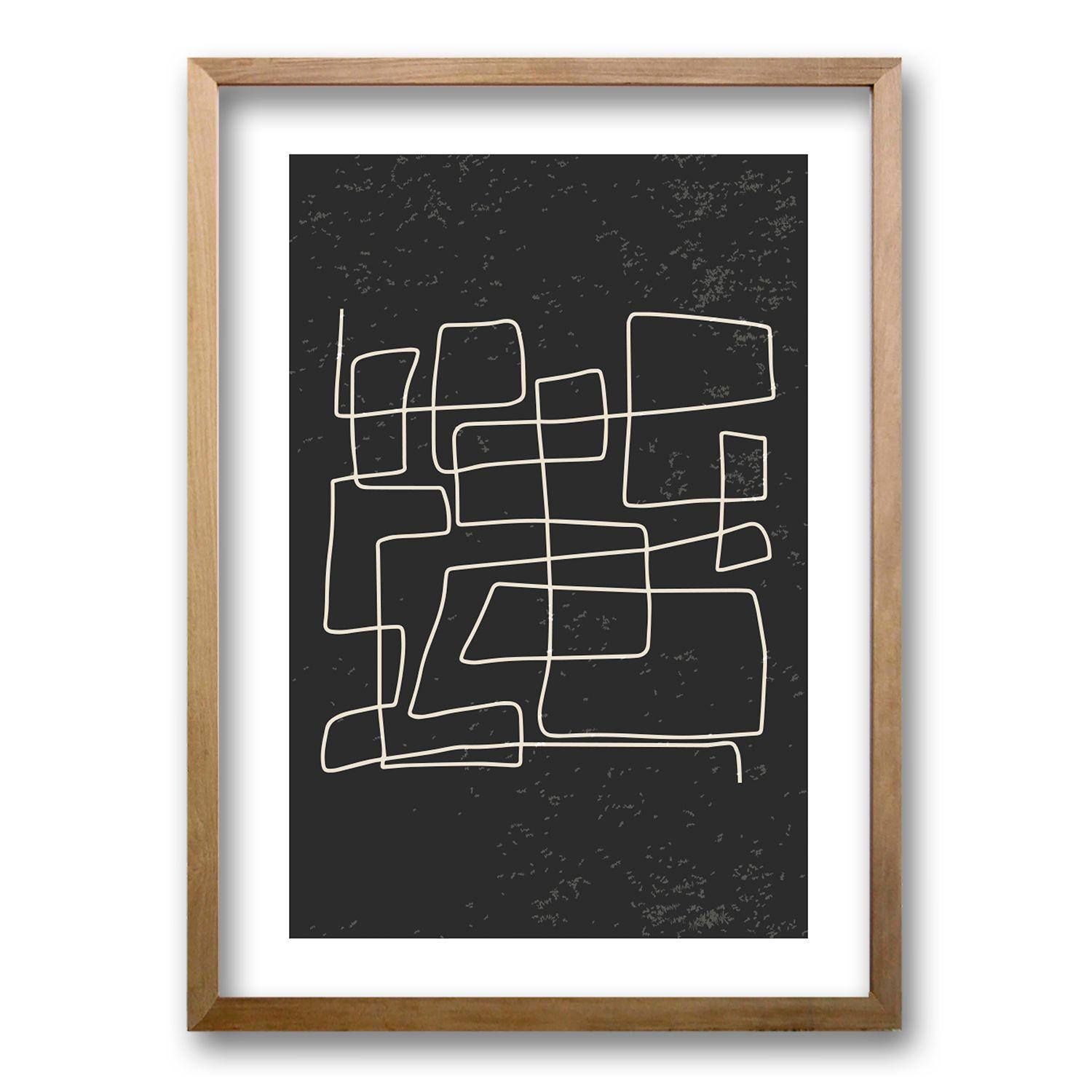 Cuadro Laberinto Fragmentado lll 70x50 CM-0