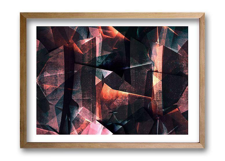 Cuadro 50x35 cm ilustración Geo abstracta-0