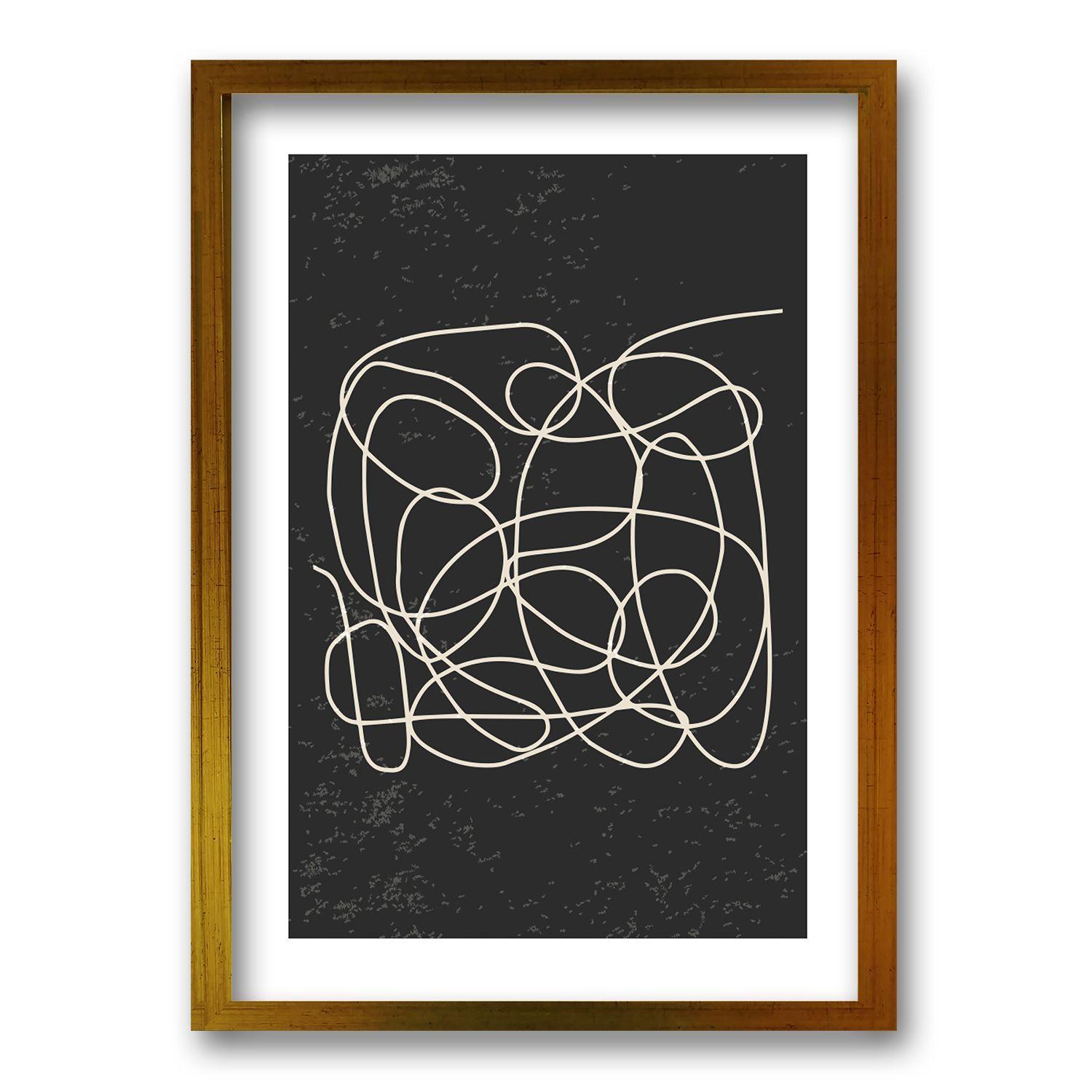 Cuadro Laberinto Fragmentado ll 70x50 CM-0