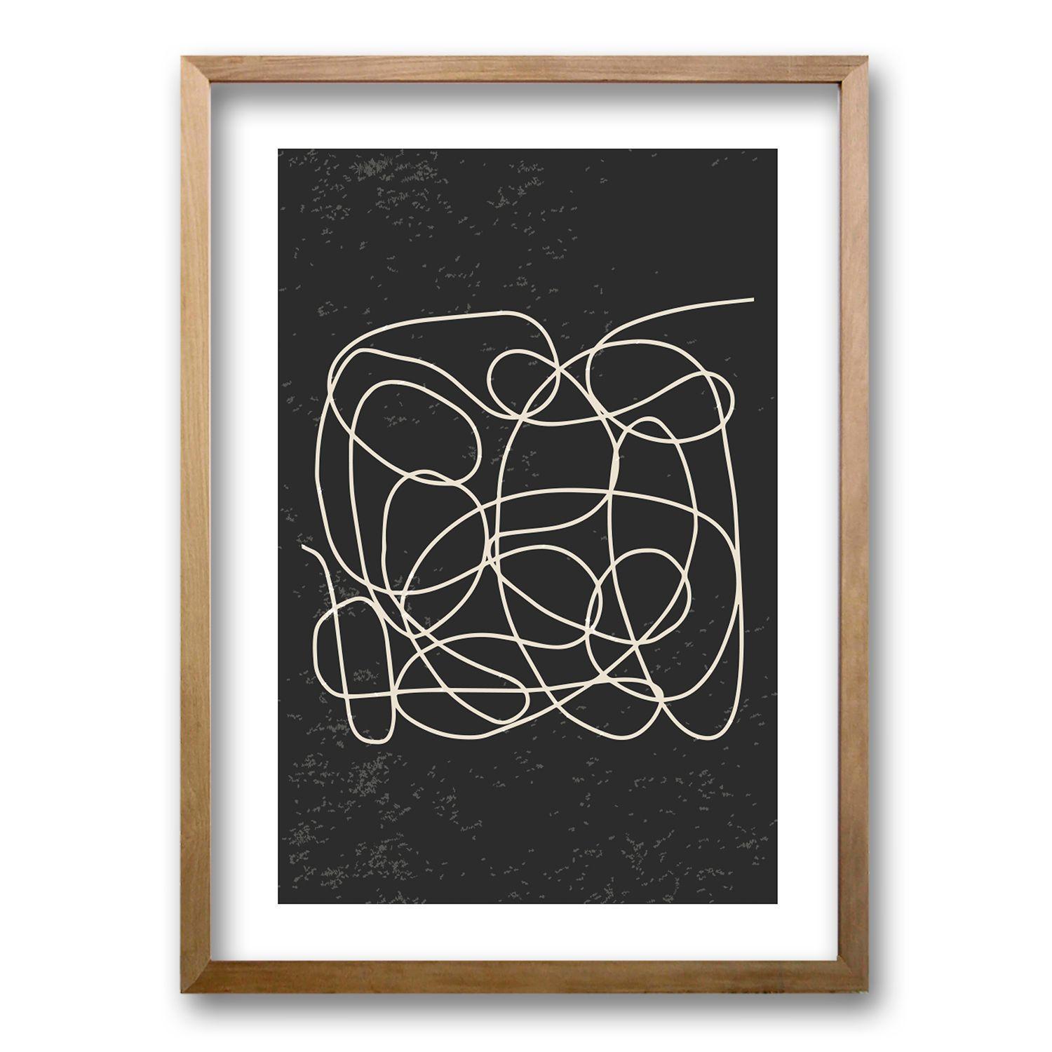 Cuadro Laberinto Fragmentado ll 70x50 CM-0